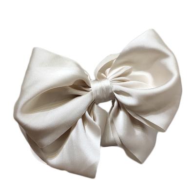 China 10pcs Fashion Winter Velvet Bowknot Hair Clips Hand Tie Big Braid Hangs Hairpin For Women Girls Elegant Satin Temperament Accessories for sale