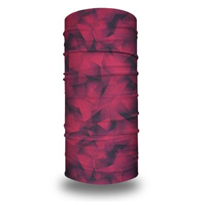 China 100% Polyester Fabric Camouflage Factory Microfiber Polyester Printing Headwear Multi Functional Outdoor Multi Functional Neck Seamless Tube Red Bandana for sale