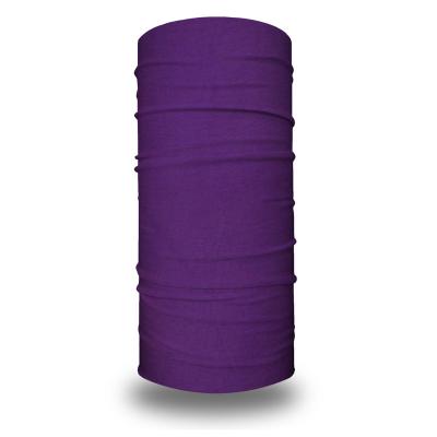 China Neck Seamless Cuff Outdoor Activities Quality Solid Color Multifuncion Dark Purple Face Bandana for sale