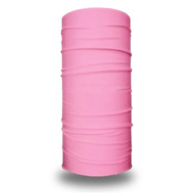 China Wholesale Pink Multifunctional Polyester Plain Muti-function Seamless Microfiber Tube Elastic Bandana for sale