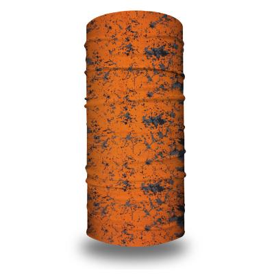 China Magic Bandanas Microfiber Polyester Tube Running Cloth Orange 100% Camouflage Headwear For Men for sale