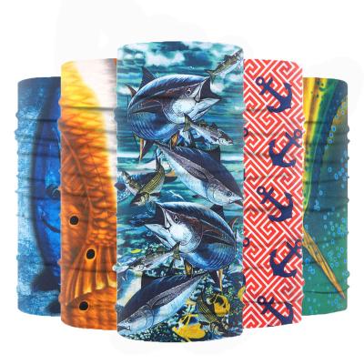 China Trendy Fashion Winter Neck Tube Scarf Custom Printed Fishing Bandanas Fishing Neck Warmers For Men for sale