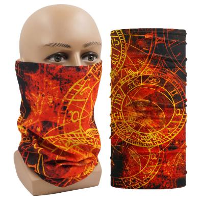 China Custom Seamless Windproof Motorcycle Scarf Flame Neck Cuff Multi Bandana Outdoor Activities for sale