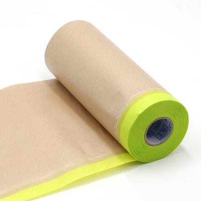 China ANTISTATIC 18mm x 500mm x 20m Green Washi Paper Self Adhesive Wrapping Paper Pre Masking Film for sale