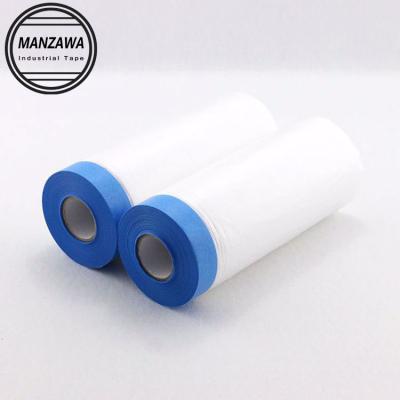 China 1400mm Moisture Proof Blue Pre Taped Protective Washi Film Masker Tape for sale