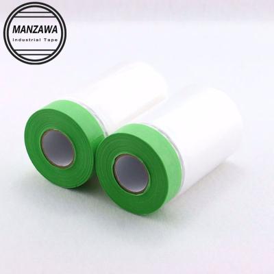 China Auto Paint Washi Film Masker Protective Pre-Taped Masking Tape 550mm Green Moistureproof for sale