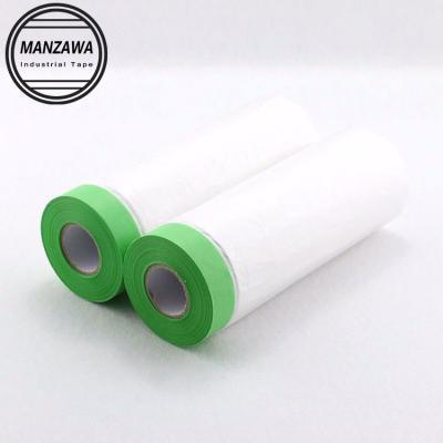 China 1100mm Moisture Proof Green Drape Pre-Recorded Washi Film Masker Tape For Car Painting for sale