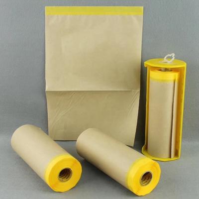 China Waterproof Yellow Kraft Paper Ribbon Pre Wrapping Paper Ribbon for sale