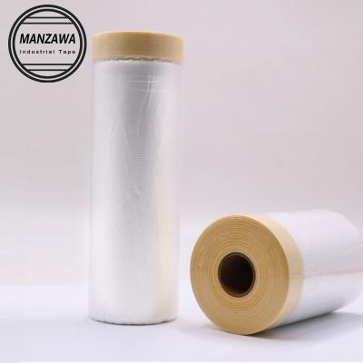 China Plastic Masking Tape 2100mm Transparent Moisture Proof Tape Film Paint Protection for sale