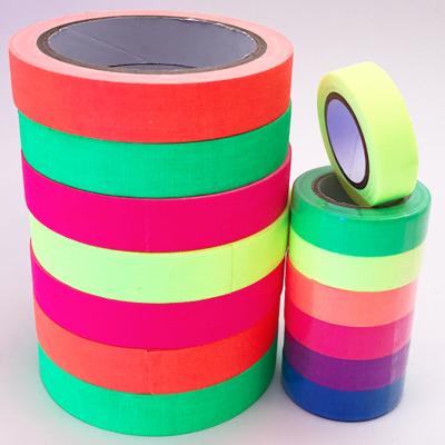 China Waterproof Custom Duct Tape Fluorescent Fabric Matte Tape for sale