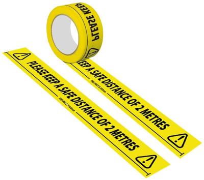 China Waterproof Custom Printed PVC Safety Floor Marking Strip Floor Warning Device for sale