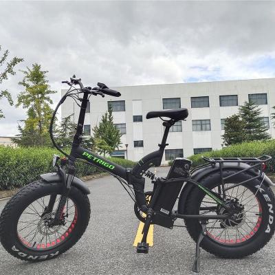 China Aluminum Alloy PETRIGO 48V 500W CHINA Fat E Bike Bafang Cruiser Beach Bicycle Full Suspension Electric Adult Road Bike for sale