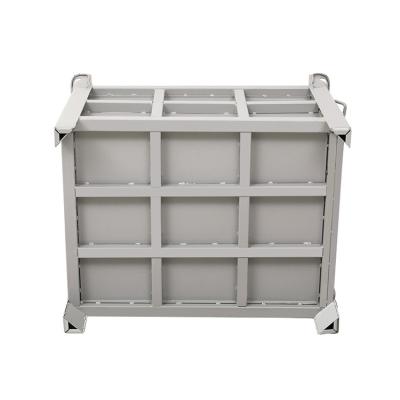 China Steel Box Mesh Bin Stackable 1500kg Stack Crate Storage Cage Document And Nest Sports Equipment for sale