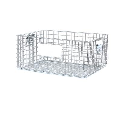 China Q235 Warehouse Metal Grid Stacking Storage Cage Iron Frame Storage Frame Logistics Turnover Box for sale