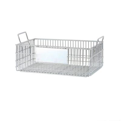 China Q235 Stackable Containerized Butterfly Storage Cage Grid Box Iron Frame Wire Mesh Container for sale