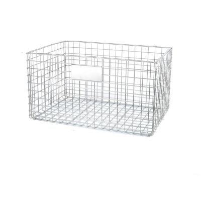 China Wholesale Price Q235 Storage Cage Steel Wire Mesh Container For Workshop Warehouse for sale