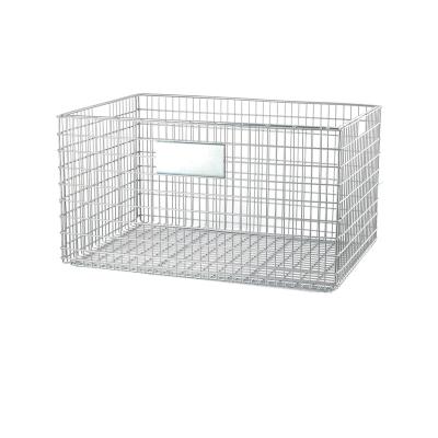 China Q235 Stackable Recycling Metal And Industrial Storage Cage Turnover Iron Frame Chest Of Drawers for sale