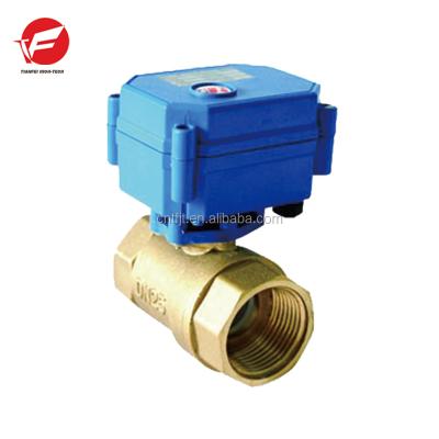 China CWX-15Q/N General Two Way Electric Water Valve Brass Material 3/4