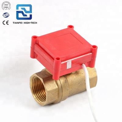 China CWX-20P Mini General Motorized Compact Motorized Brass Electric Ball Valve Water Control Valve Stainless Steel Electric Control Valve for sale