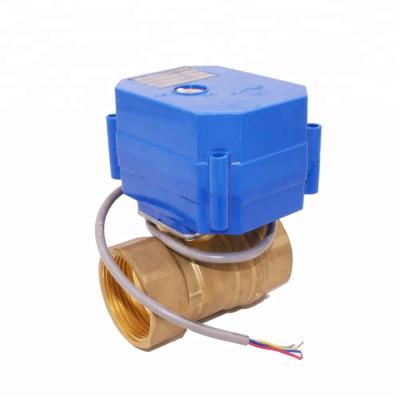 China General DN25 1 Inch Trigger 2 Way Electric Ball Valve Motorized Trackball Valve Control for sale