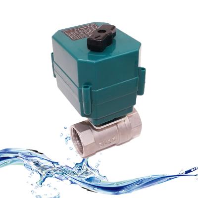 China CTF-001 TNP BSP Thread DN15-DV50 General Electric Motorized Manual Override Ball Valve With Handle Bar for sale