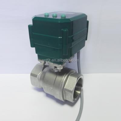 China General DC24V Motorized Electric Actuator Motorized Proportional Control Modulating Valve for sale