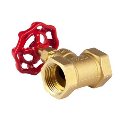 China General Wholesale 2 Inch Water Inlet Hand Control Water Stop Angle Brass Gate Valve for sale