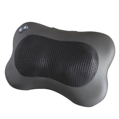 China Electric Shiatsu Pillow Neck Kneading Massager Back Massager for Heat Deep Kneading Massage with 4 Rollers for sale