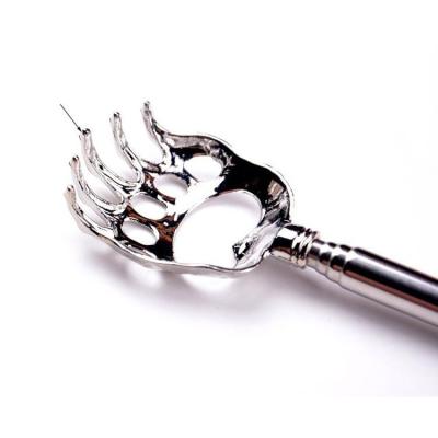 China Body Stainless Steel Retractable Tickling Bear Claw Scratching Back Metal Scratcher for sale