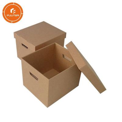 China Fruta marrón durable de la caja de regalo de la fruta de la cartulina que empaqueta servicio de encargo del tamaño OEM/ODM en venta