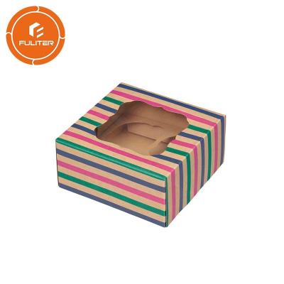 China Caja de torta de lujo de la ensalada de Kraft, servicio decorativo del OEM de la caja de torta 250g en venta