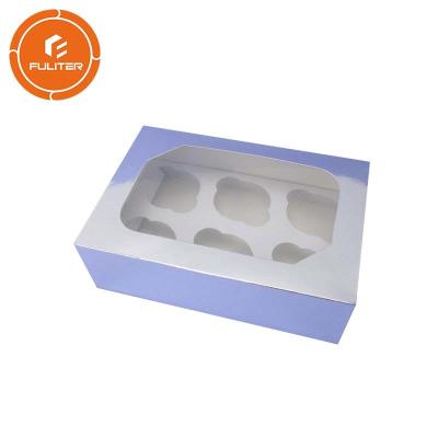 China Square cake box double bread paper pla cake packaging box coated paper / art paper material for sale