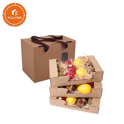 China Caja de regalo de empaquetado de empaquetado de la caja de la impresión del logotipo de la fruta de encargo a todo color de la cartulina en venta