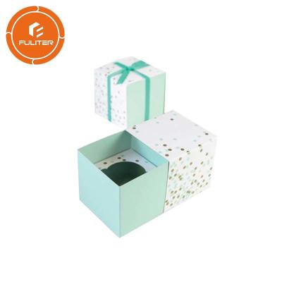 China Recycled material paper poly (lactic acid) cake box, custom cake slice box for wedding for sale