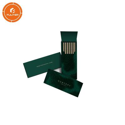 China Multipurpose Toothpick Wrapping Paper Box Custom Design Color Packaging Match for sale