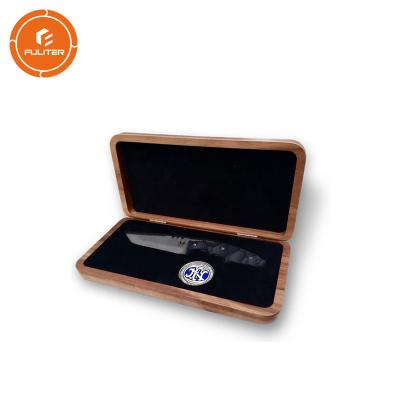 China New Design Unfinished Hinged Wood Box Knife And Fork Wooden Box Laser Logo for sale