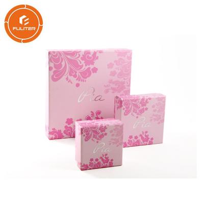 China Christmas Pink Jewelry Box Decorative Gift Boxes Apply To Jewellery Packaging for sale