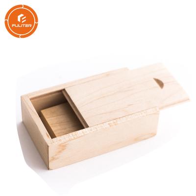 China Plain Wooden Gift Box , Small Decorative Wooden Boxes Slide Open Timber Type for sale