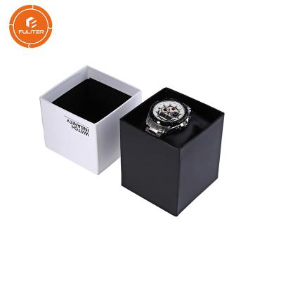 Chine Luxe noir/rouge de carton de boîte de montre faite sur commande faite main, de montre de boîte à vendre