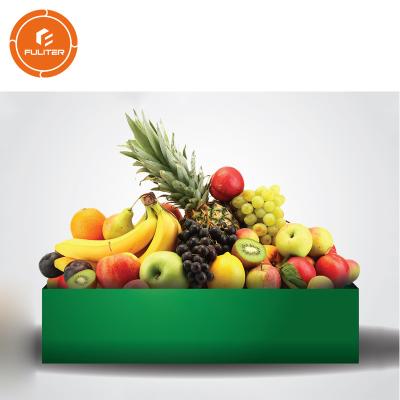 China Fruchtkastenluxusbanane/-apfel/-ananas des speziellen kundenspezifischen Goldaufklebers feste zu verkaufen