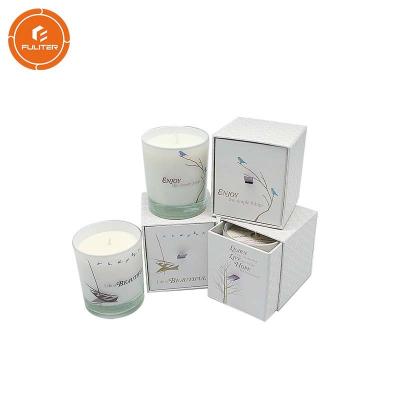 China Thick Cardboard Candle Boxes , Free Design Pillar Gift Candle Box for sale