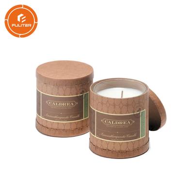 China Eco Friendly Cardboard Candle Boxes , Empty Bamboo Cemetert Candle Display Box for sale