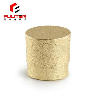 China Custom gold glitter cardboard small round ring paper cylinder box for sale