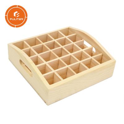 China Customized Luxury Wooden Essential Oil Display Box Laser Surface Finishing for sale