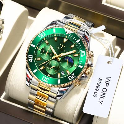 China Auto Date Global Original Sources Fashion Top Brand OEM Casual Wrist Watch Chronograph Luxury Mens Quartz Steel Watches 688 for sale