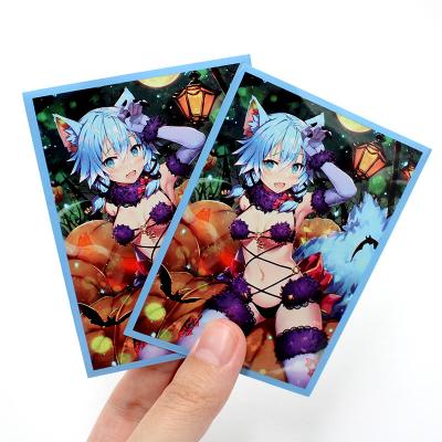 China Recycled Materials Design Printed Custom Anime Art Card Sleeves PP Game Anime Card Sleeve Card Bag for sale