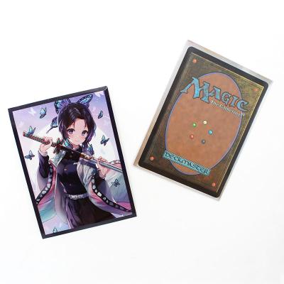 China Recycled Materials Fast Delivery Custom Printing Game Card Sleeve Sleeve Printing Display Card Holder for sale