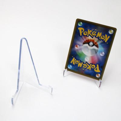 China Hot Sale Acrylic Easel PSA Card Holder Case Waterproof Rated Acrylic Game Card Slabs Display Stand for sale