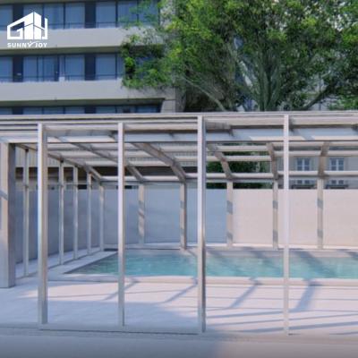 China Modern Restaurant Swimming Pool Fence Motorization Elevated Swimming Pool Fences for sale