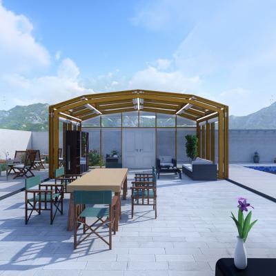 China Aluminum Alloy Modern Modular Prefab Movable Standing Solarium Kit OutdoorFree for sale